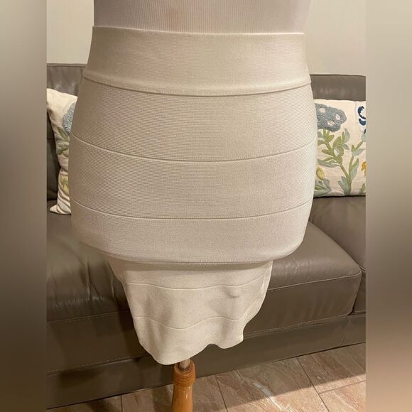 BEBE Bandage Bodycon Mini Skirt - Picture 1 of 14